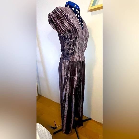 Horses Atelier PURPLE Crushed Velvet Dress - Picture 3 of 10